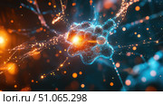 deep flying neural network ai generated. Стоковое AI-изображение, AI-художник Vectorwin / Фотобанк Лори