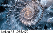nucleation spiraling ice crystal ai generated. Стоковое AI-изображение, AI-художник Vectorwin / Фотобанк Лори