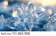 growth expanding ice crystal ai generated. Стоковое AI-изображение, AI-художник Vectorwin / Фотобанк Лори