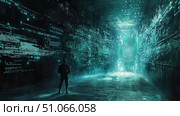 decryption collapsing encrypted message ai generated. Стоковое AI-изображение, AI-художник Vectorwin / Фотобанк Лори