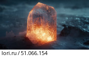 dispersion lighting up ice crystal ai generated. Стоковое AI-изображение, AI-художник Vectorwin / Фотобанк Лори