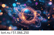 superposition stretching quantum particle ai generated. Стоковое AI-изображение, AI-художник Vectorwin / Фотобанк Лори