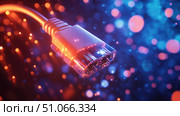 lan syncing network cable ai generated. Стоковое AI-изображение, AI-художник Vectorwin / Фотобанк Лори