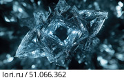 symmetry looping ice crystal ai generated. Стоковое AI-изображение, AI-художник Vectorwin / Фотобанк Лори