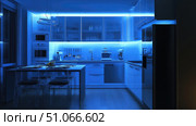 illuminati glowing effect on kitchen layout ai generated. Стоковое AI-изображение, AI-художник Vectorwin / Фотобанк Лори