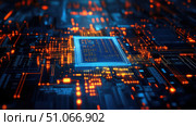 frequency scanning radar microchip ai generated. Стоковое AI-изображение, AI-художник Vectorwin / Фотобанк Лори