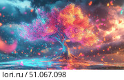 branches zooming tree ai generated. Стоковое AI-изображение, AI-художник Vectorwin / Фотобанк Лори