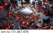 innovation floating semiconductor ai generated. Стоковое AI-изображение, AI-художник Vectorwin / Фотобанк Лори