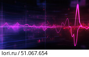 pulse stylized animation of ekg line ai generated. Стоковое AI-изображение, AI-художник Vectorwin / Фотобанк Лори