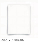 Plain white hand-drawn paper sheet on white background, minimalist design. Стоковое AI-изображение, AI-художник Александр Калинин / Фотобанк Лори