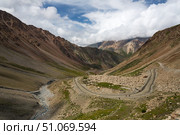 Barskoon Gorge in Kyrgyzstan. Стоковое фото, фотограф Юлия Белоусова / Фотобанк Лори