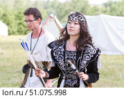 Международный турнир лучников в селе Иглино респ. Башкортостан в 2018 году. Редакционное фото, фотограф Андреева Тамара Викторовна / Фотобанк Лори