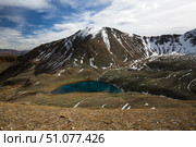 View of Caucasus mountains in autumn. Стоковое фото, фотограф Юлия Белоусова / Фотобанк Лори