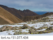 View of Caucasus mountains in autumn. Стоковое фото, фотограф Юлия Белоусова / Фотобанк Лори