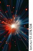 Vibrant Cosmic Explosion A Striking Burst of Light and Energy in the Universes Vastness. Стоковое AI-изображение, AI-художник Лариса Пономарева / Фотобанк Лори