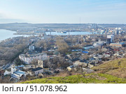 KERCH, CRIMEA - February 03, 2019: Kerch city, view from Mount Mitridat. Редакционное фото, фотограф Наталия Кирсанова / Фотобанк Лори