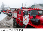 Тушение пожара в Стерлитамаке. (2018 год). Редакционное фото, фотограф Андреева Тамара Викторовна / Фотобанк Лори