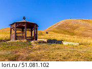 beautiful openwork gazebo next to a spring under the Chasovaya mountain near the village of Andreyevka. Стоковое фото, фотограф Акиньшин Владимир / Фотобанк Лори