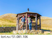 beautiful openwork gazebo next to a spring under the Chasovaya mountain near the village of Andreyevka. Стоковое фото, фотограф Акиньшин Владимир / Фотобанк Лори
