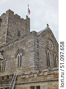 The Church of St Michael and All Angels in St. Michael's Mount castle . Cornwall. England. Great Britain (2009 год). Стоковое фото, фотограф Сергей Пристяжнюк (Serg Zastavkin) / Фотобанк Лори