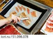 spicy Korean barbecue beef with oriental spices. Стоковое фото, фотограф Яков Филимонов / Фотобанк Лори