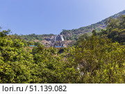 Dudhsagar Waterfall, Goa, India. (2018 год). Стоковое фото, фотограф Емельянов Евгений Викторович / Фотобанк Лори