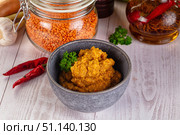 Indian cuisine - Lentil vegan dal. Стоковое фото, фотограф Андрей Старостин / Фотобанк Лори