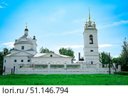 Православная церковь Казанской иконы Божией Матери в селе Константиново Рязанской области, в которой крестили писателя Сергея Есенина. Мемориальный музей-заповедник Сергея Есенина. Редакционное фото, фотограф Зинаида Никитенко / Фотобанк Лори
