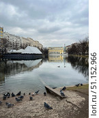 Россия, Москва. Чистые пруды. Март 2025.Russia, Moscow. Chistye prudy. March 2025. Редакционное фото, фотограф Александр Рыбалка / Фотобанк Лори