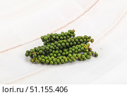 Green pepper corn on the branch. Стоковое фото, фотограф Андрей Старостин / Фотобанк Лори