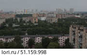 Балашиха панорама домов улиц Живописная и проспект Ленина (2021 год). Стоковое видео, видеограф Дмитрий Неумоин / Фотобанк Лори