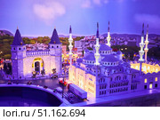 ISTANBUL, TURKEY - NOVEMBER 27, 2021: Lego Discovery Center at the Forum Istanbul Shopping Complex. Models of various famous architectural structures of Turkey and the world made of Lego. Редакционное фото, фотограф Наталия Кирсанова / Фотобанк Лори