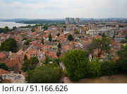 Danube and Zemun, Belgrade district. View from the Gardos Tower. (2024 год). Стоковое фото, фотограф Ирина Старикова / Фотобанк Лори
