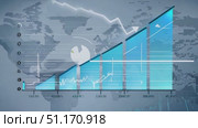 Exploring economic growth data through an interactive global map and bar charts in 2023. Стоковое AI-видео, аниматор Данила Большаков / Фотобанк Лори