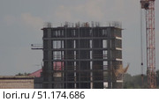 Rapid Construction in a Developing Russian Region. Стоковое видео, видеограф Поскребышев Михаил / Фотобанк Лори