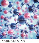 Molecular structures in chemical interactions. Стоковое AI-изображение, AI-художник Михаил Коханчиков / Фотобанк Лори