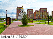 Храм в честь Вознесения Господня. Проспект Менделеева. Город Тобольск. Тюменская область. Стоковое фото, фотограф Александр Тараканов / Фотобанк Лори