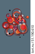 Abstract bright drops move with small black spheres. Vertical video seamless animation loop. Lossless quality. 3D-rendering. Стоковая анимация, аниматор Евгения Шмыкова / Фотобанк Лори