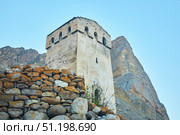 Eltuby, Russia. - October 08, 2023: The Ancestral Watchtower. Kabardino-Balkarian Republic. Редакционное фото, фотограф Наталия Кирсанова / Фотобанк Лори