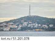 ISTANBUL, TURKEY - NOVEMBER 26, 2021: Princes' Islands, view from the ship. The Sea of Marmara. Редакционное фото, фотограф Наталия Кирсанова / Фотобанк Лори