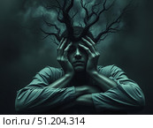 Психическое здоровье. Стоковое AI-изображение, AI-художник Boostport / Фотобанк Лори