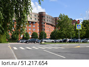 Moscow, Russia - Aug 10. 2025. MZhK microdistrict in Zelenograd. Редакционное фото, фотограф Володина Ольга / Фотобанк Лори