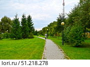 Город Тобольск. Сквер Декабристов. Роща Журавского. Стоковое фото, фотограф Александр Тараканов / Фотобанк Лори