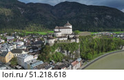Kufstein town with Castle Festung fortress (2023 год). Стоковое видео, видеограф Михаил Коханчиков / Фотобанк Лори