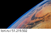 Highly oblique view of Northern Africa and the vast Libyan Desert. Stocktrek Images, Inc./TASS (2023 год). Стоковое фото, агентство ТАСС / Фотобанк Лори