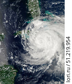 Hurricane Ike over Cuba, Jamaica, and the Bahamas. Stocktrek Images, Inc./TASS. Стоковое фото, агентство ТАСС / Фотобанк Лори
