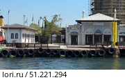 Dolmabahçe Palace waterfront view in Istanbul, Turkey, with Bosphorus Strait and cityscape in the distance. Summer sunny day with boats, seagulls, and blue water of the sea.Aerial drone ferryboat traveling Bosphorus Istanbul A wide view of the Bosphorus Strait in Istanbul, with the city's skyline and coastal buildings in the background. A ship sails across the calm waters under the clear blue skySeagulls soar above the ferry cruising the Bosphorus on a sunny day, Seagulls flying behind the ferry cruising Bosphorus in Istanbul, Turkey. Редакционное видео, видеограф Zita Khasanova / Фотобанк Лори