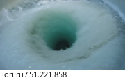 Transparent water spiraling inside ceramic toilet bowl, generating dynamic vortex pattern while descending through drainage system, six frame video sequence. Стоковое AI-видео, аниматор Юрий Поздников / Фотобанк Лори
