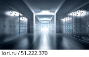Abstract blurred empty interior space of college or university study. Blurred classroom with bookshelves with defocus effect. use for background or backdrop in bookstore, business or education resource concept. Стоковое AI-изображение, AI-художник ALLA YURTAYEVA / Фотобанк Лори