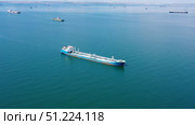 Many cargo ships waiting for port entrance. Стоковое фото, фотограф Михаил Коханчиков / Фотобанк Лори
